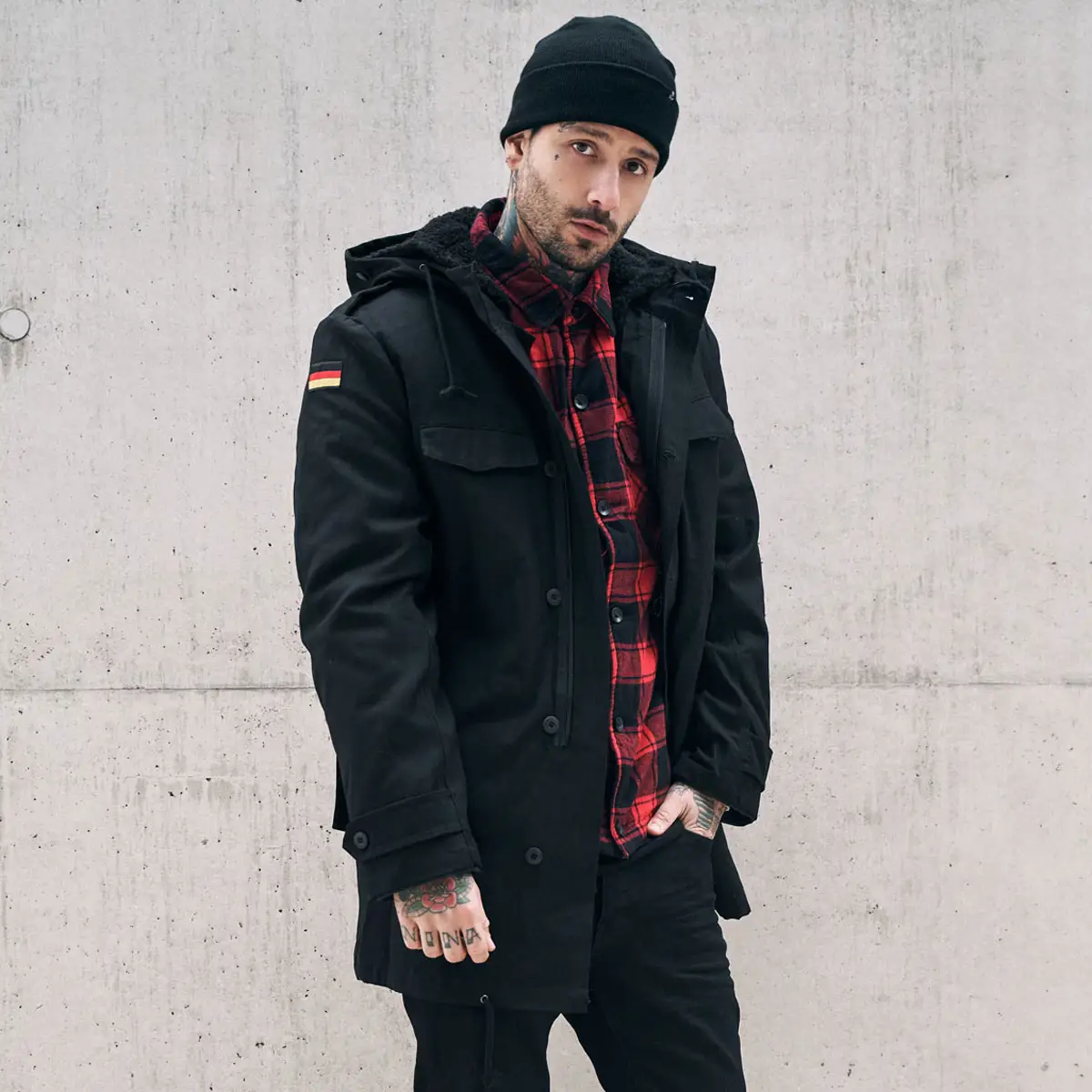 Brandit BW Parka mit Futter schwarz