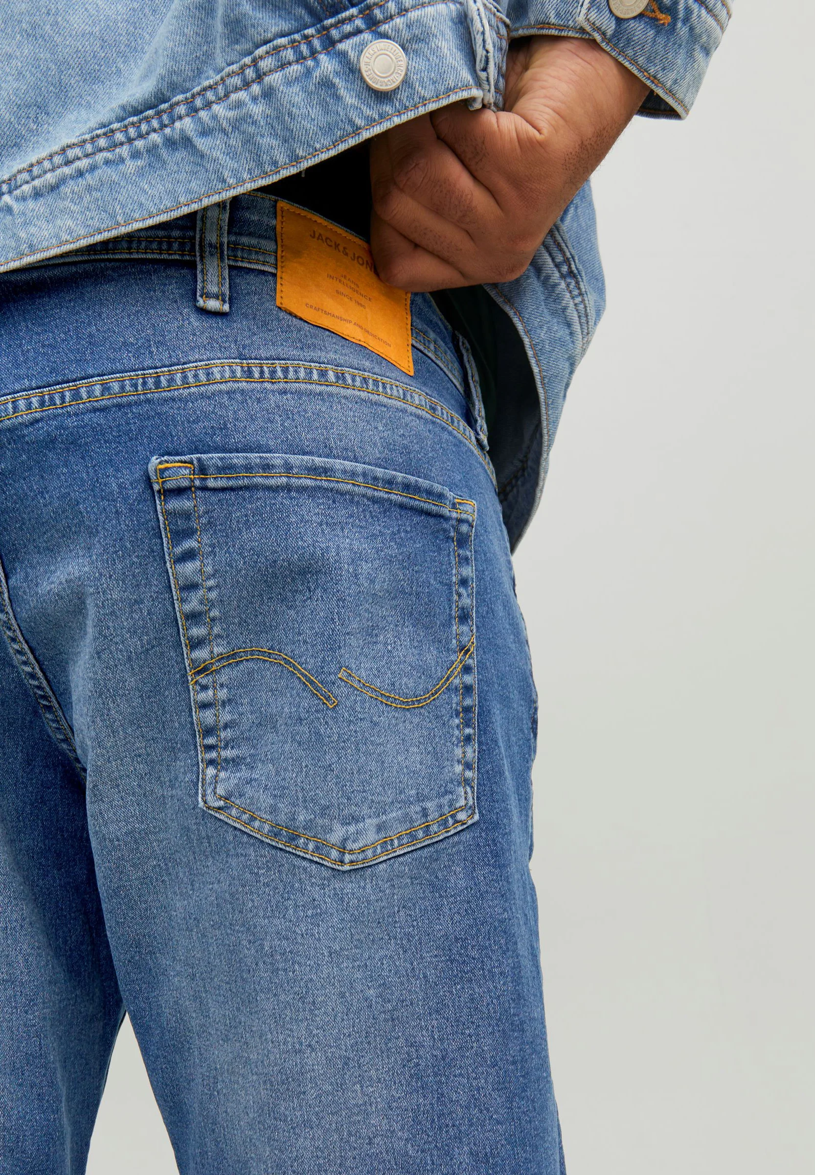 Jack & Jones JJIGLENN ORIGINAL - Vaqueros de corte cónico