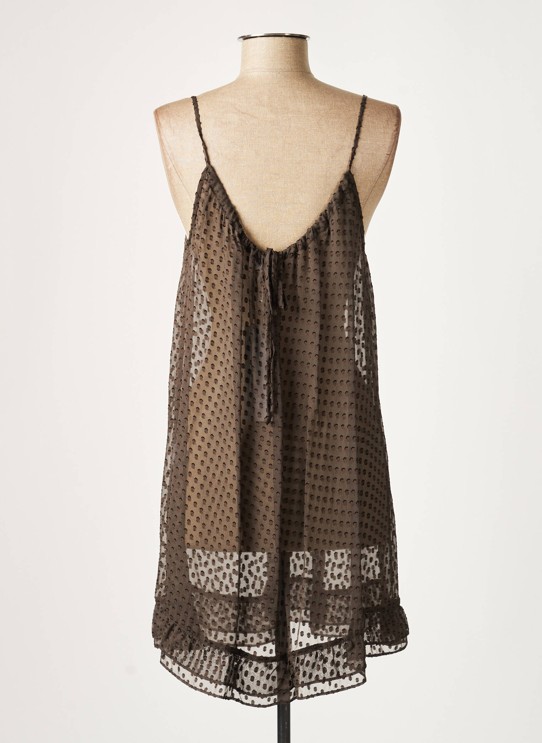 Lauren Vidal Tuniquemanchelongue Femme couleur marron