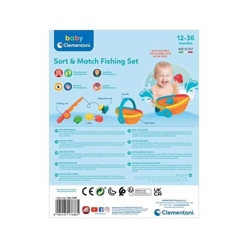 Jeu de bain bateau pêche magnétique Clementoni