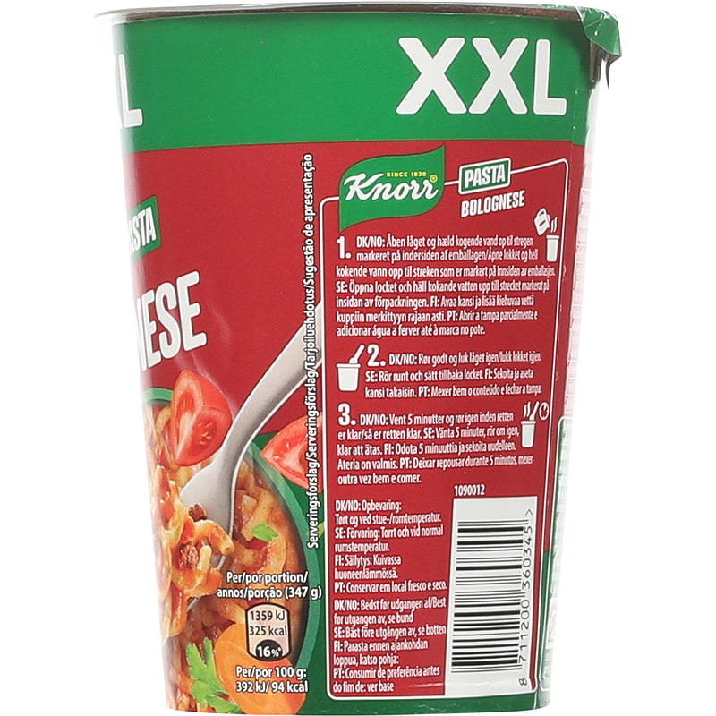 Knorr Bolognese snack pot 88 g Knorr