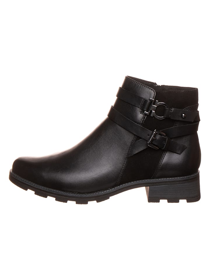 Caprice Leder-Boots in Schwarz günstig kaufen