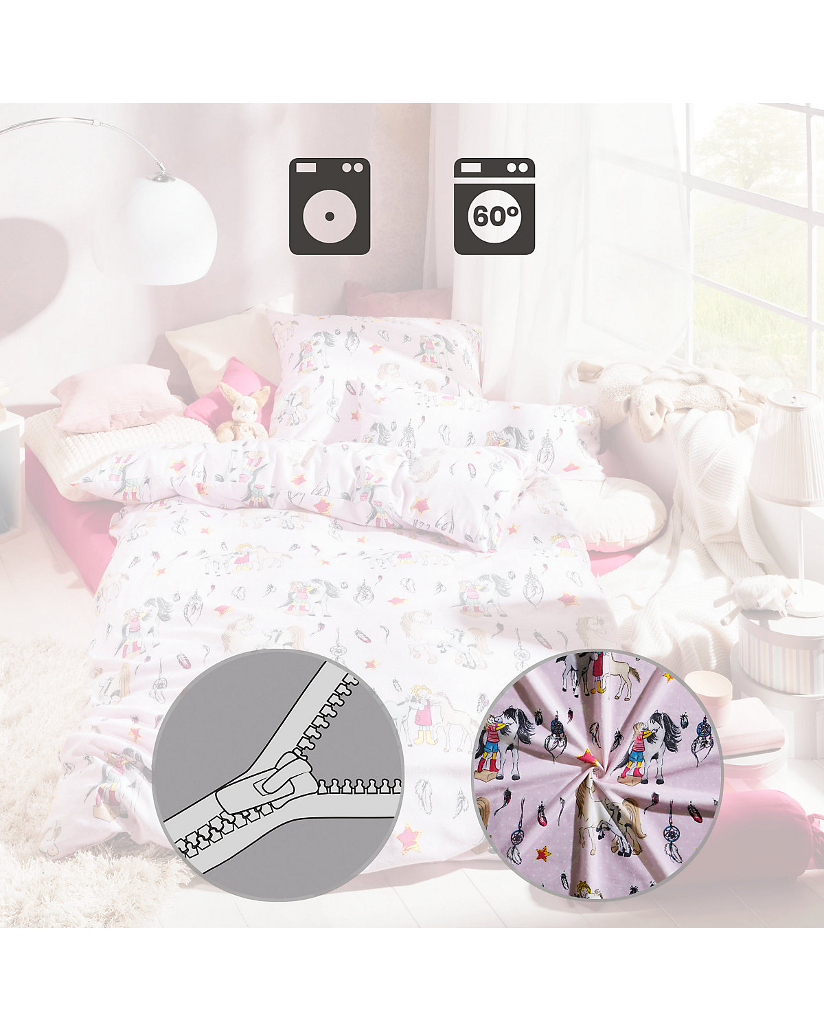 Kinder-Bettwäsche Biber