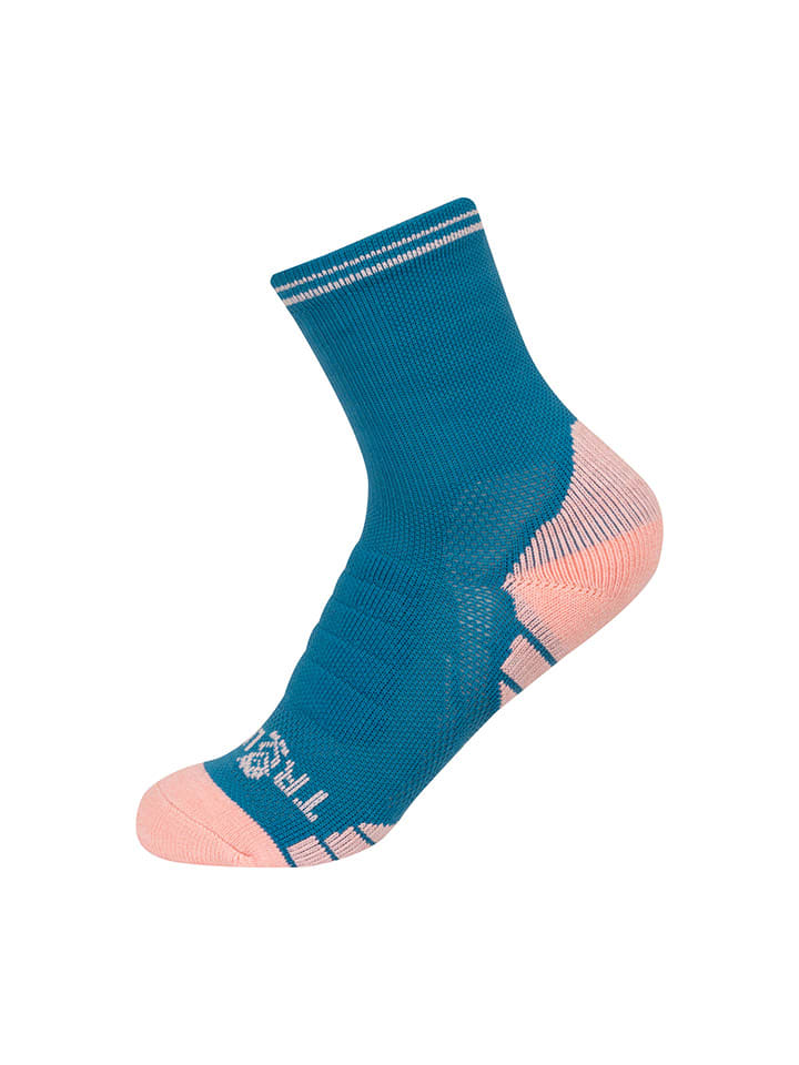 Trollkids Trekkingsocken in Blau/ Rosa günstig kaufen