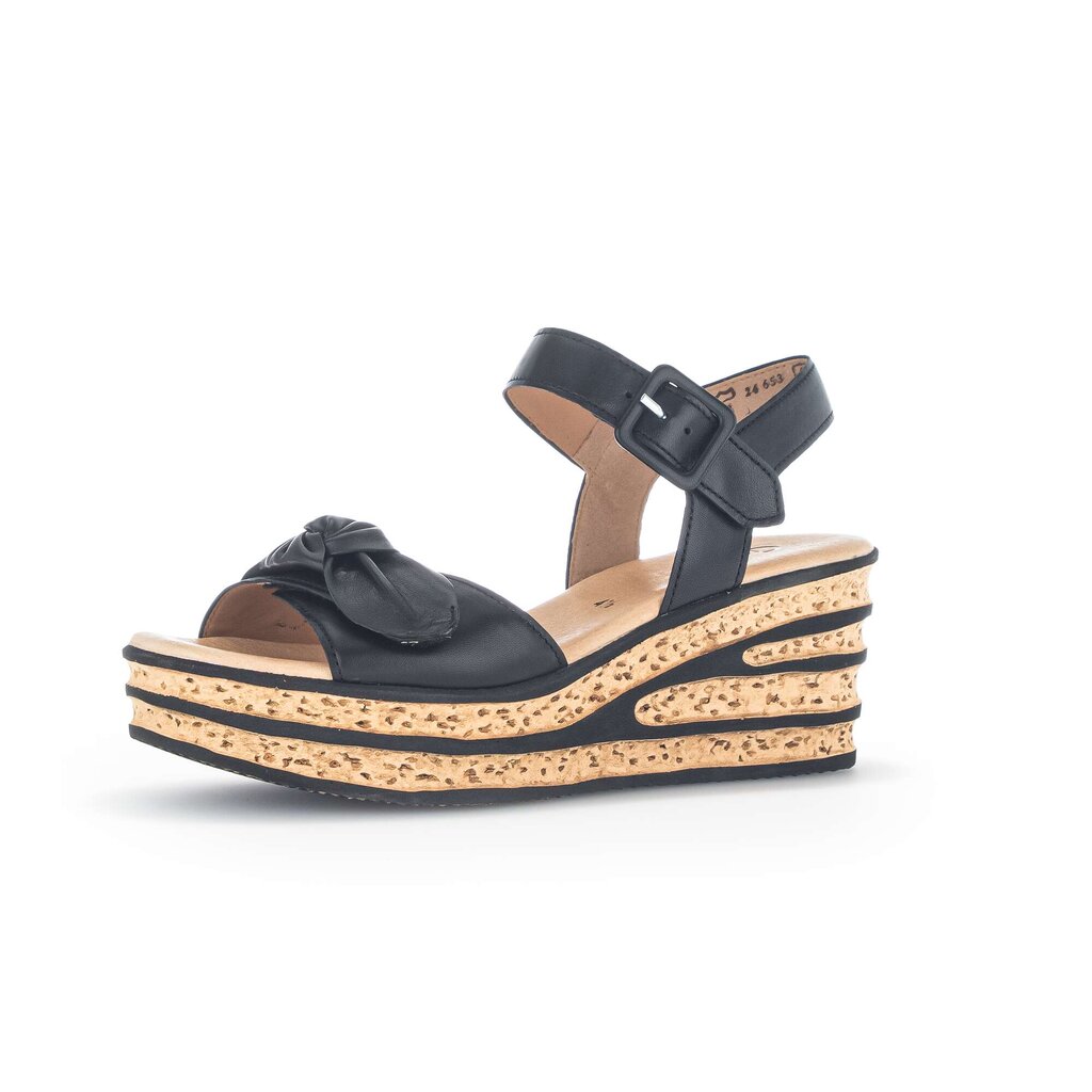 Gabor fashion Keilsandalette schwarz
