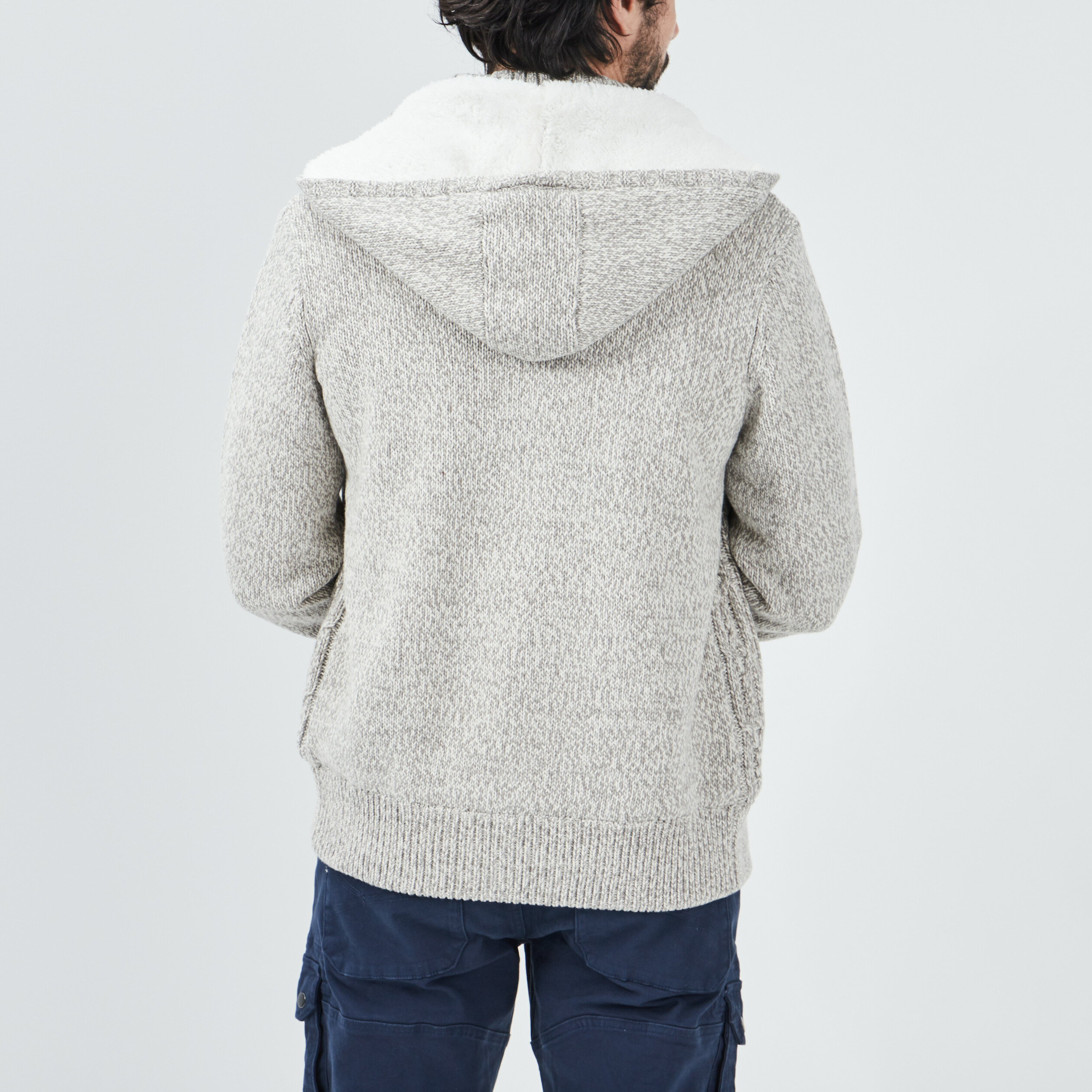 Gilet à capuche ivoire homme | La Halle