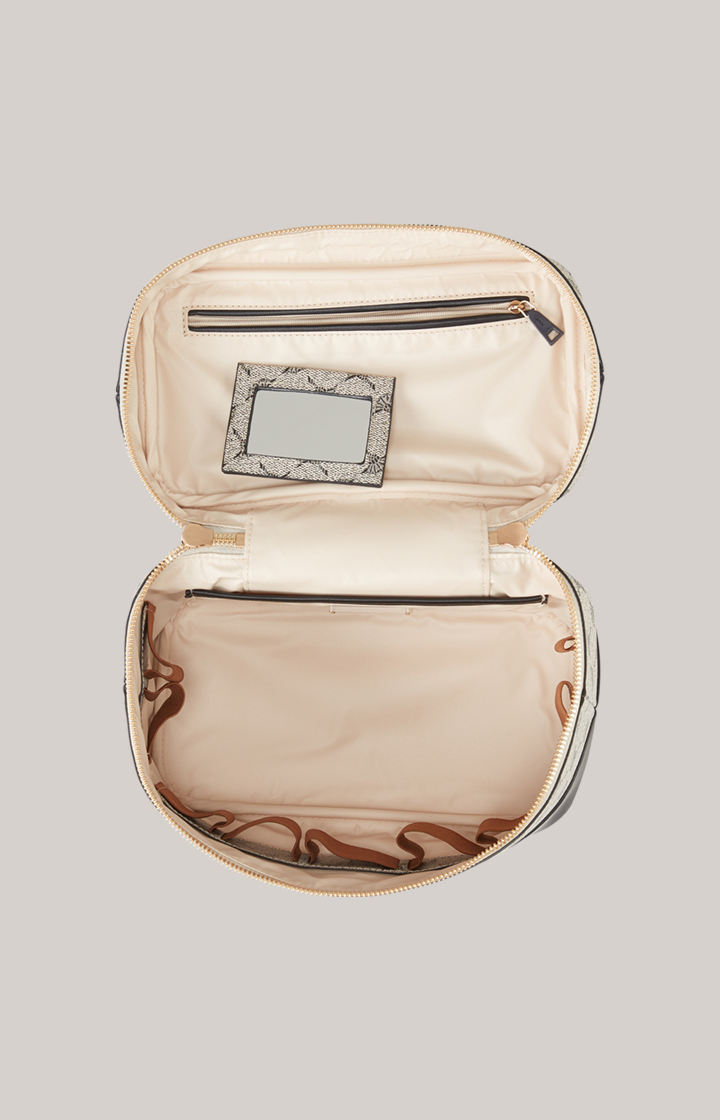 Beauty-Case Mazzolino Edition Flora in Schwarz/Offwhite