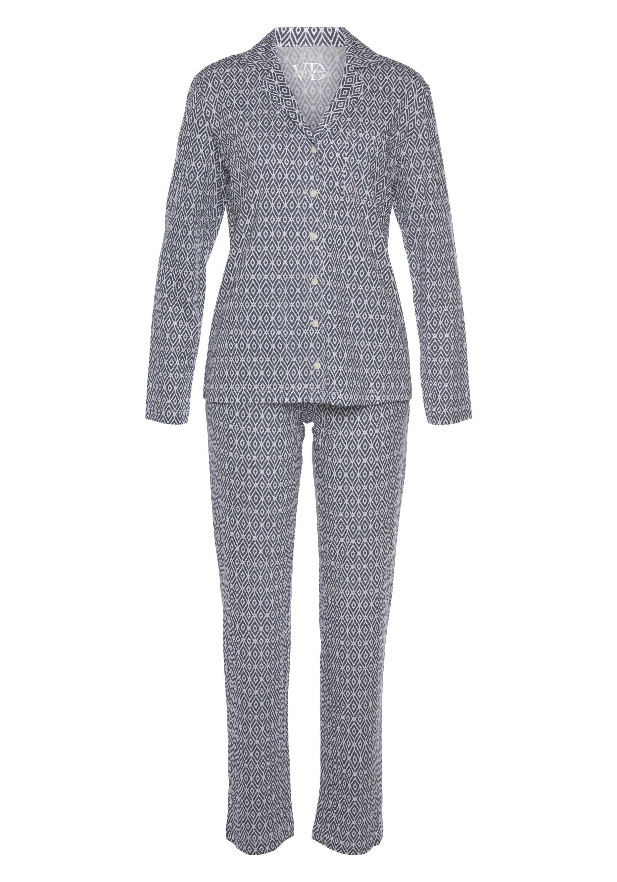 Vivance Dreams Pyjama (2 tlg) in schönem Muster