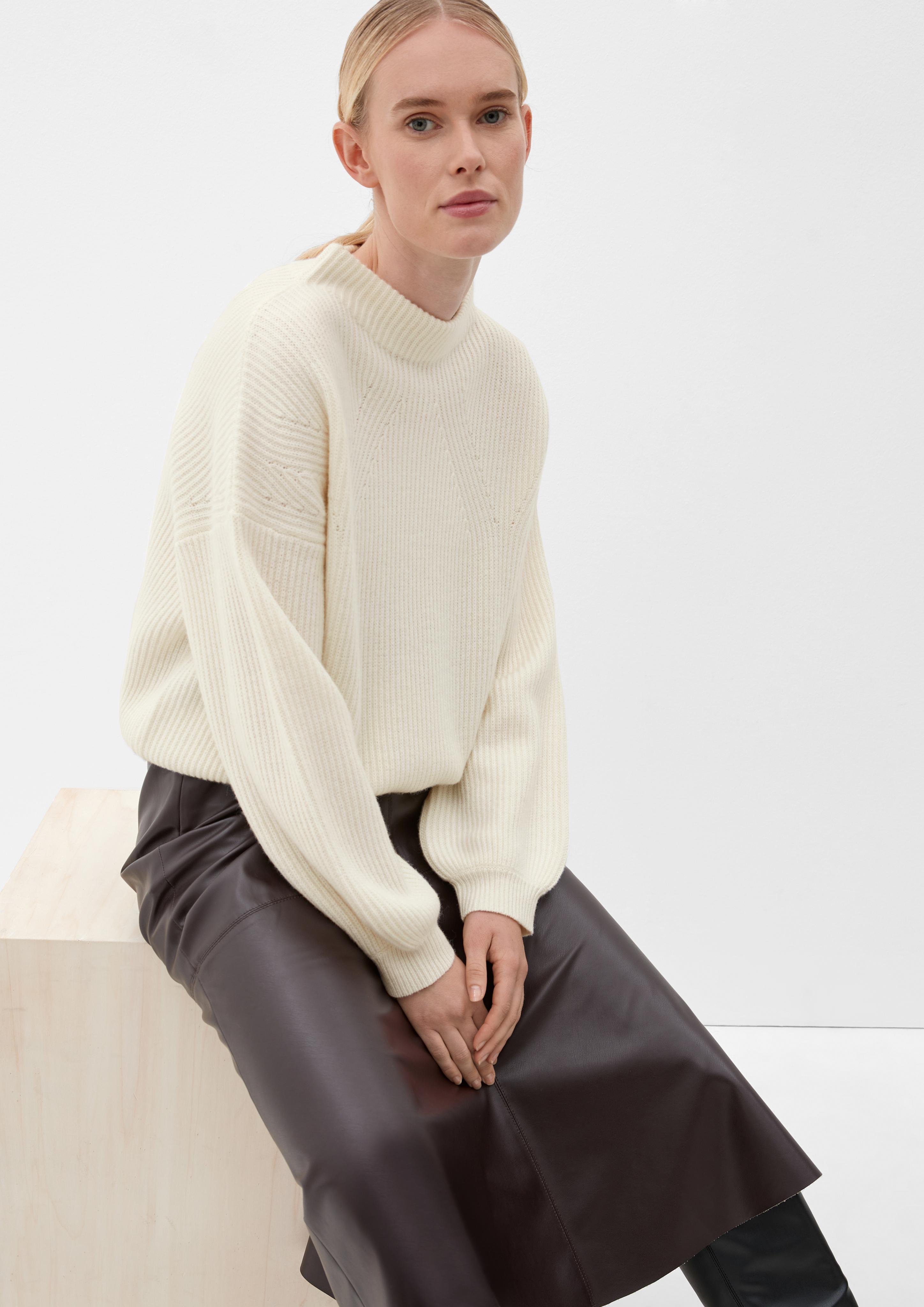 Strickpullover aus Wollmix  2118295-0200
