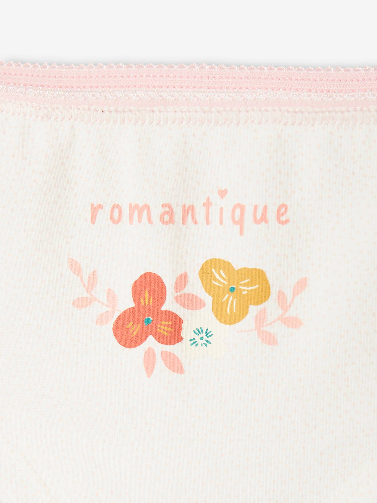 Lot de 3 shorties fleurs et lama fille lot rose