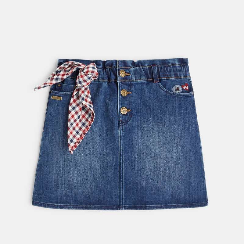 Jupe en jean Chipie bleue fille