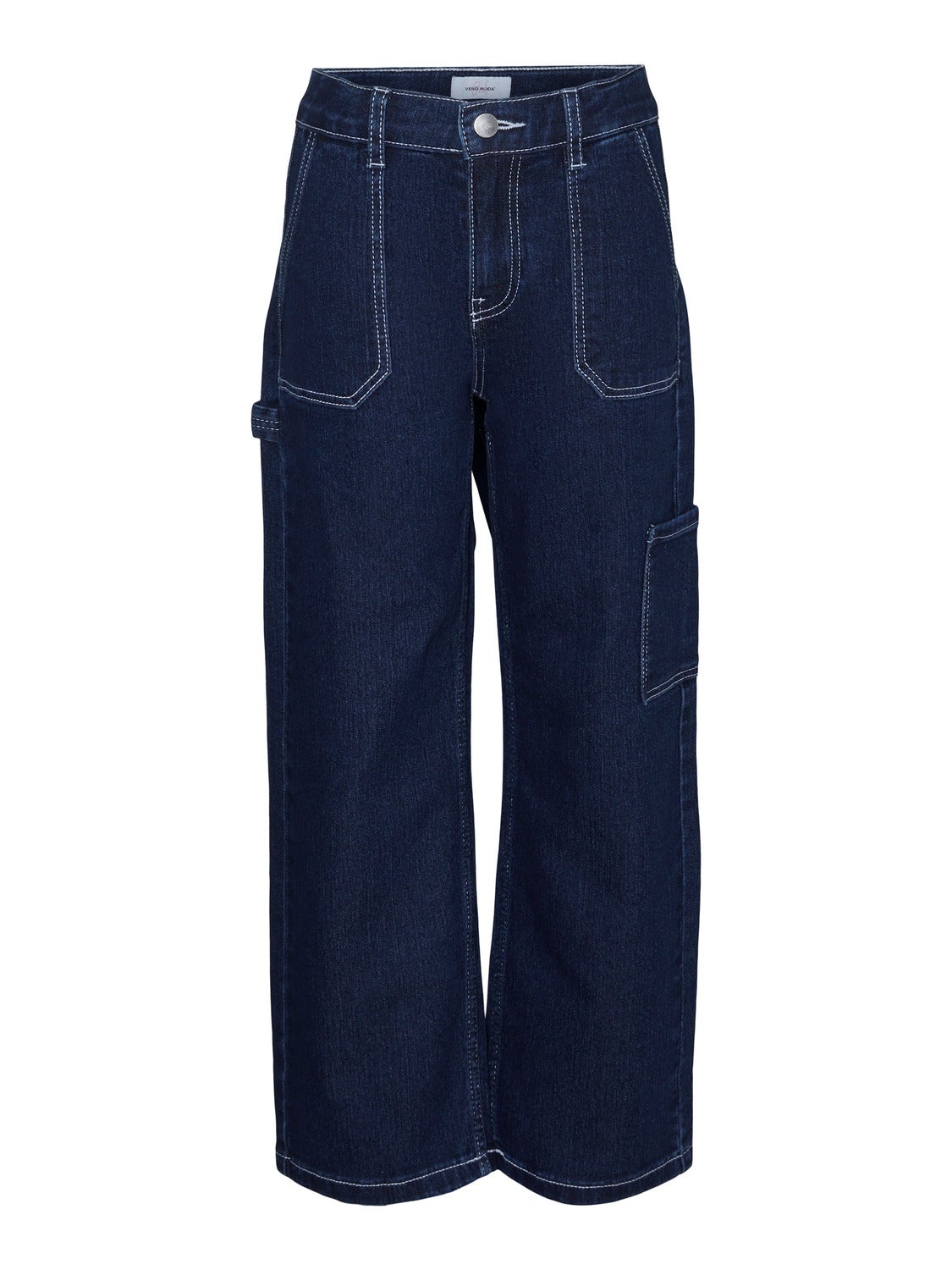 VMAMBER Hohe Taille Gerade geschnitten Jeans