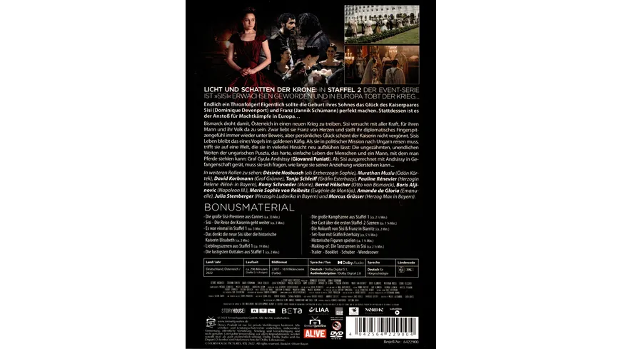 Sisi - Staffel 2 (alle 6 Teile) (Filmjuwelen)  [2 DVDs]