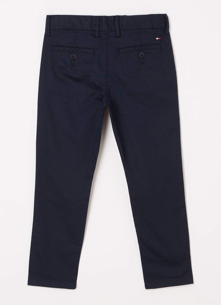 Pantaloni chino slim fit Tommy Hilfiger 1985 cu buzunare laterale