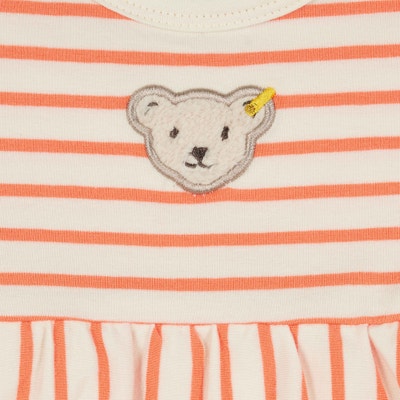 Body kurzarm, orange für Mädchen