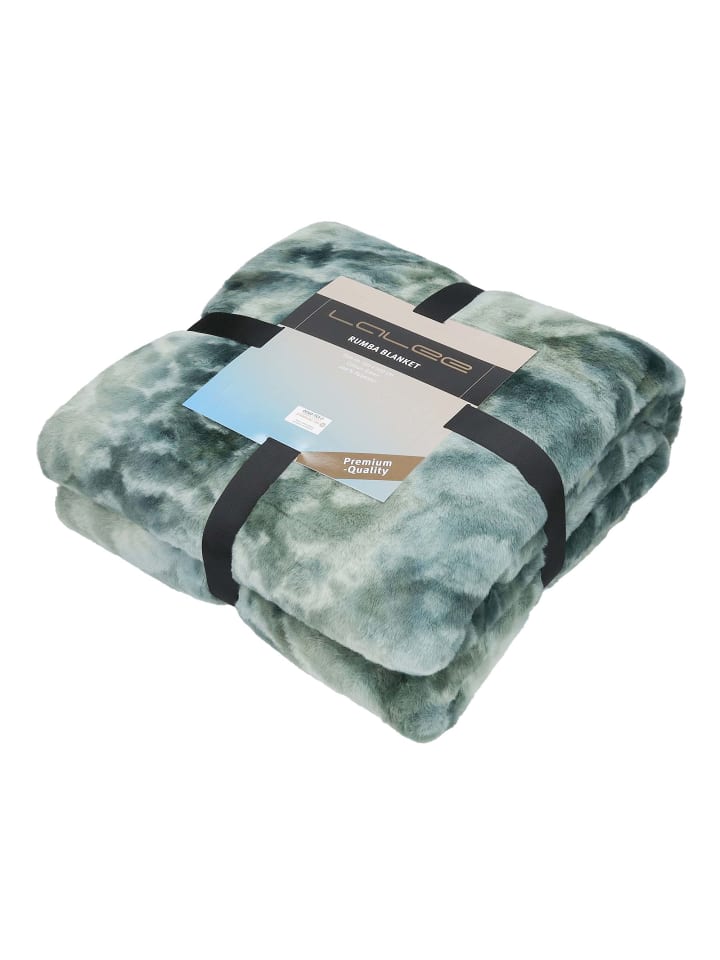 GMD Living Batik Wohndecke RUMBA in der Farbe Green (grün)  günstig kaufen
