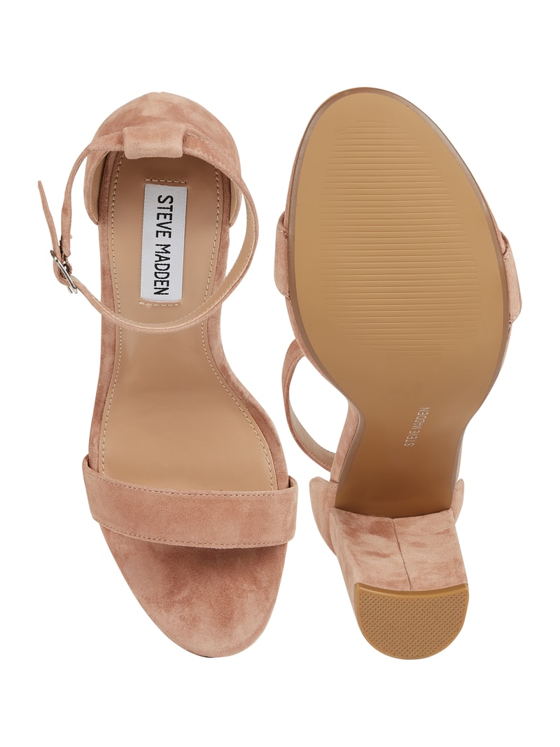 Sandalette aus Veloursleder Modell 'Carrson' in sand