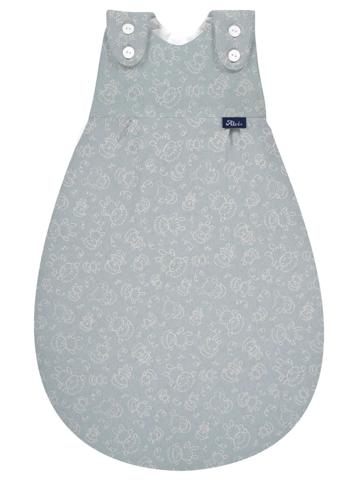 Alvi Baby Mäxchen Außensack Schlafsack Exclusiv in Schäfchen Puderblau günstig kaufen