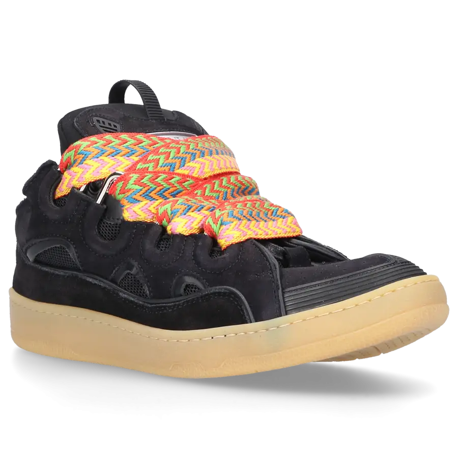 Lanvin - Sneaker low CURB Veloursleder - schwarz