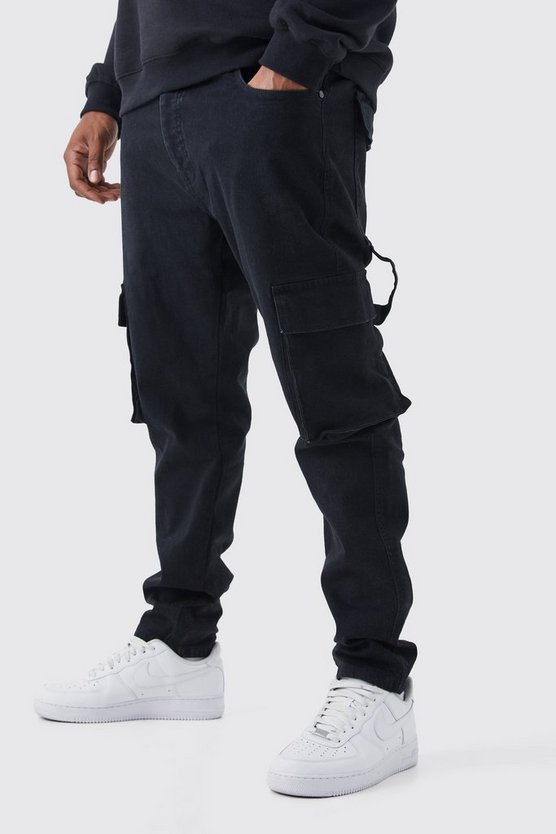Plus Skinny Stretch Cargo-Jeans