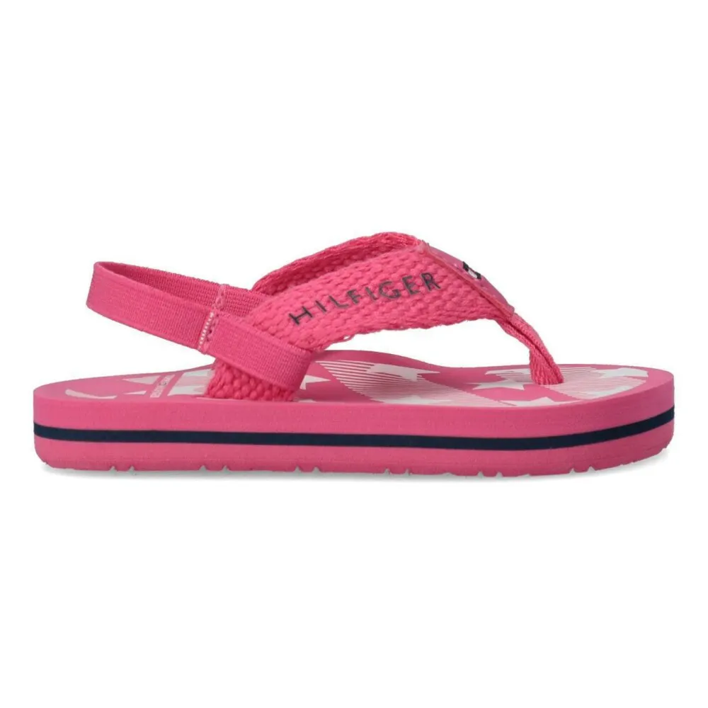 Tommy Hilfiger Logo Print Flip Flop T1A0-30881-0058313 / pink