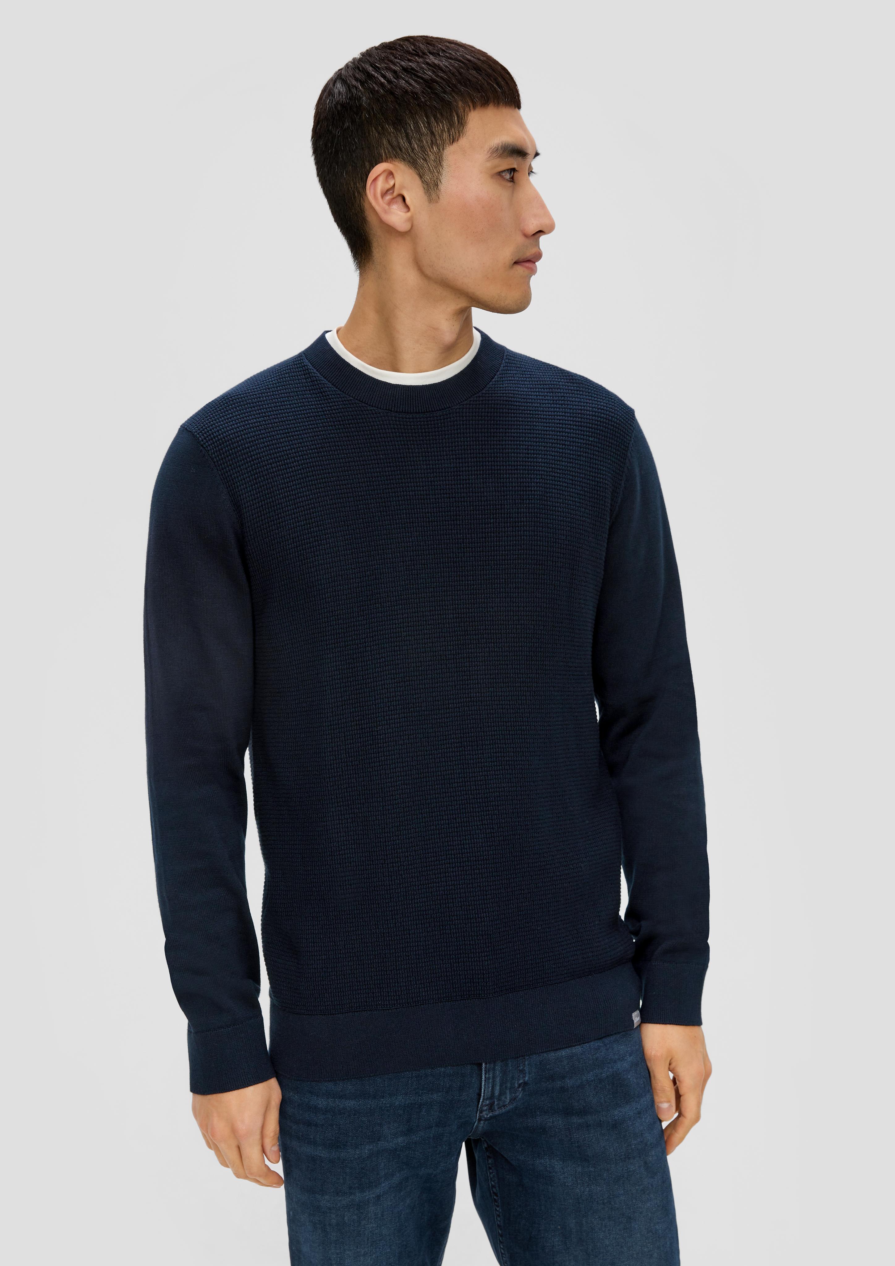 Strickpullover mit Waffelpiqué-Muster  2137426-5978