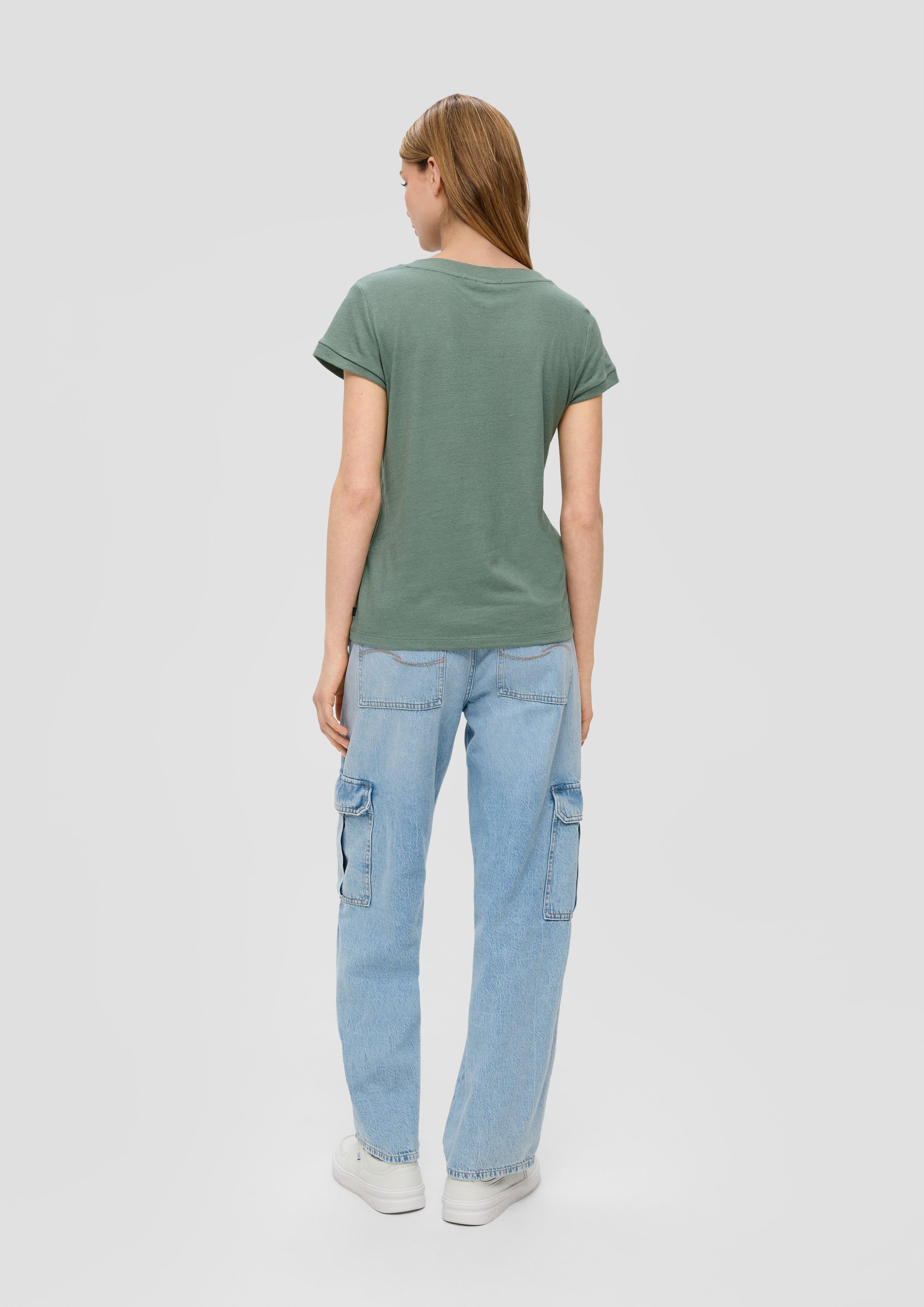 T-Shirt mit V-Ausschnitt  2144034-7816