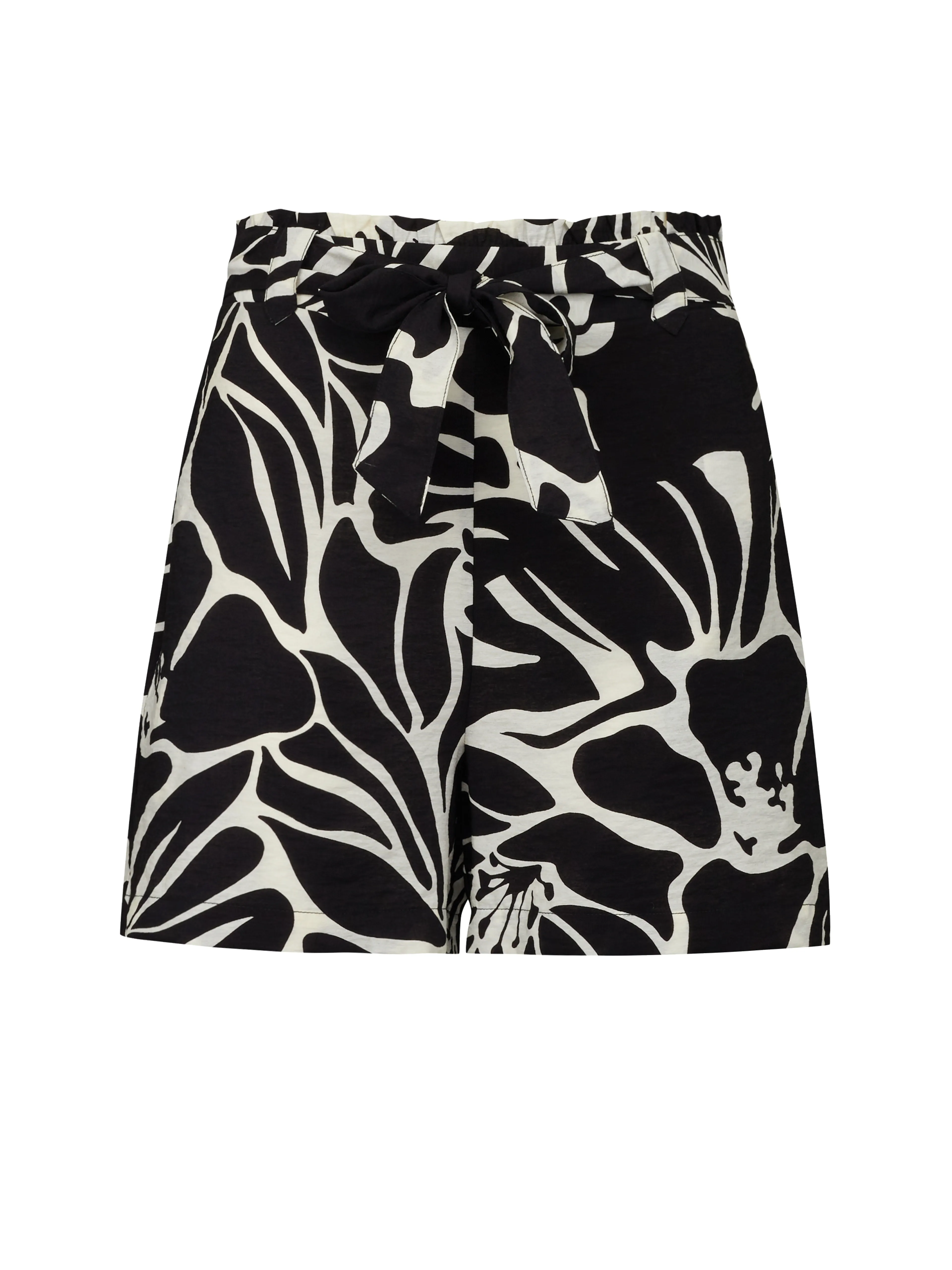 Schwarze gemusterte Damen-Shorts ORSAY