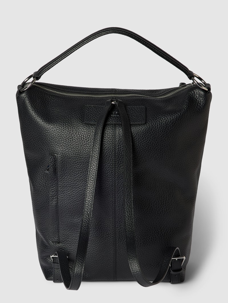 Rucksack aus Leder Modell 'AISSA' in schwarz