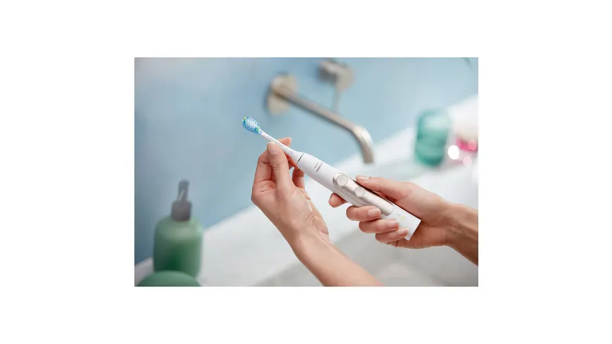 PHILIPS Sonicare ExpertClean 7300 Elektrische Schallzahnbürste mit App, weiß, HX9601/03