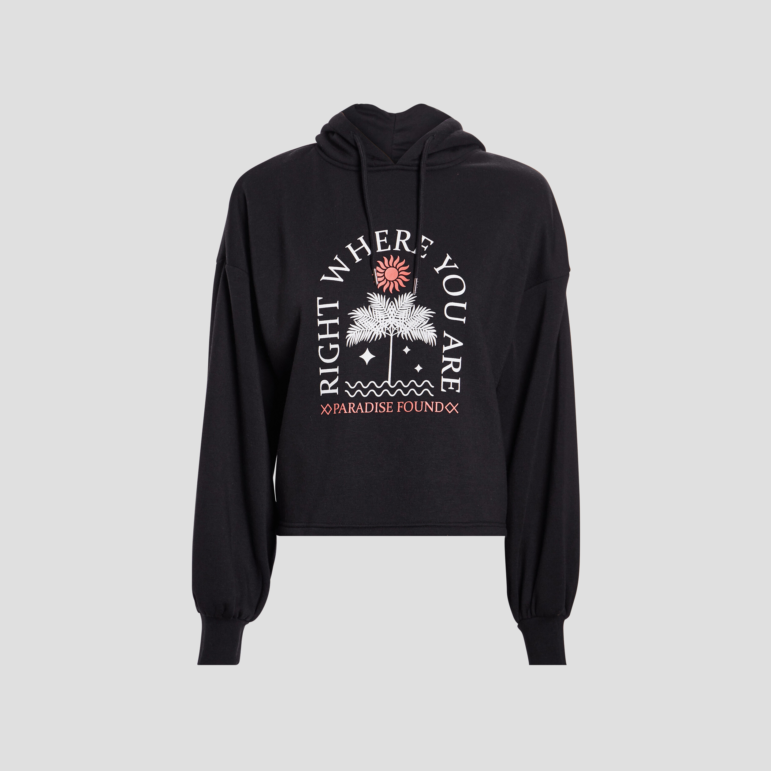 Sweat à capuche hoodie oversize noir femme | La Halle