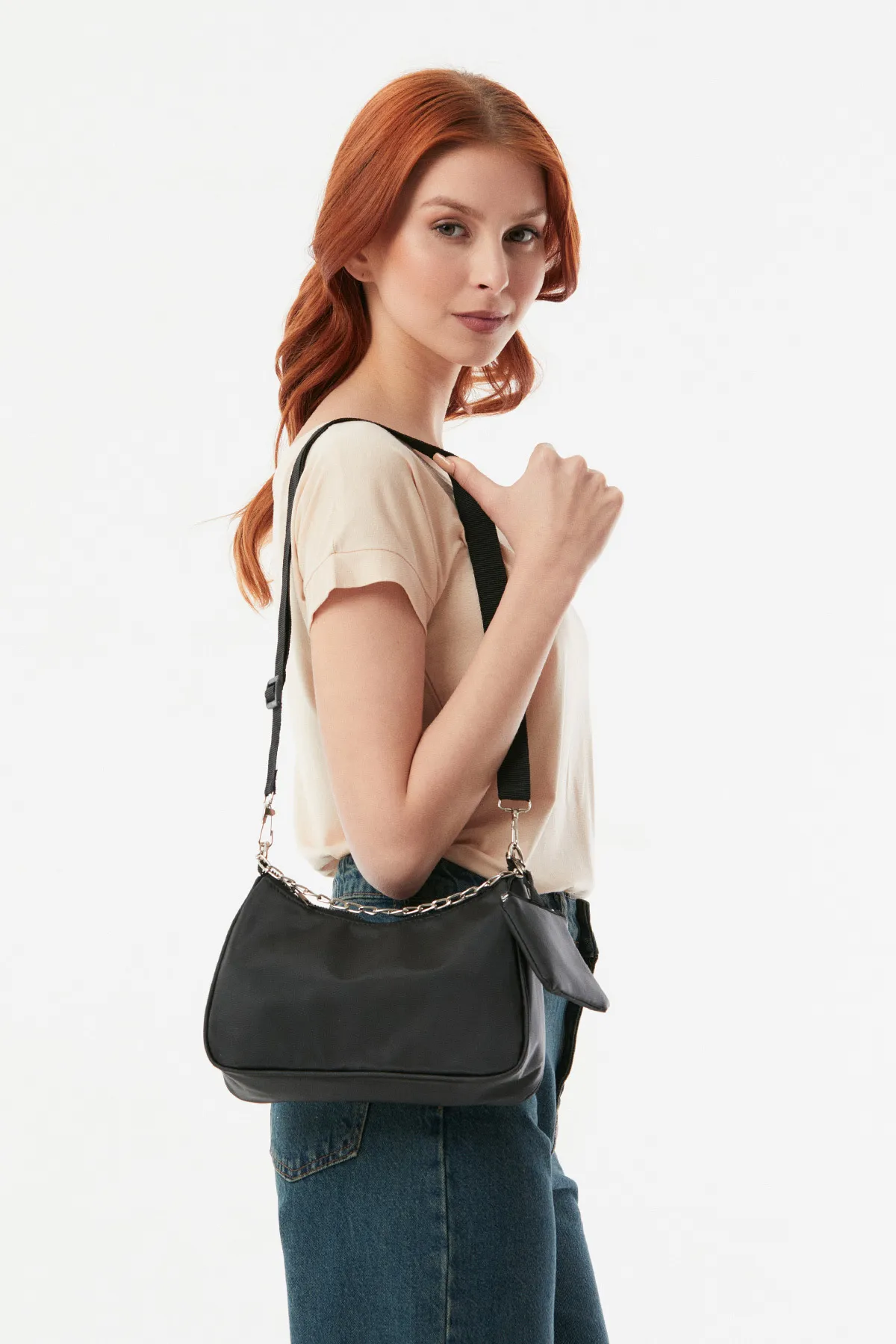 Fulla Moda  Baguette-Tasche mit Reißverschluss