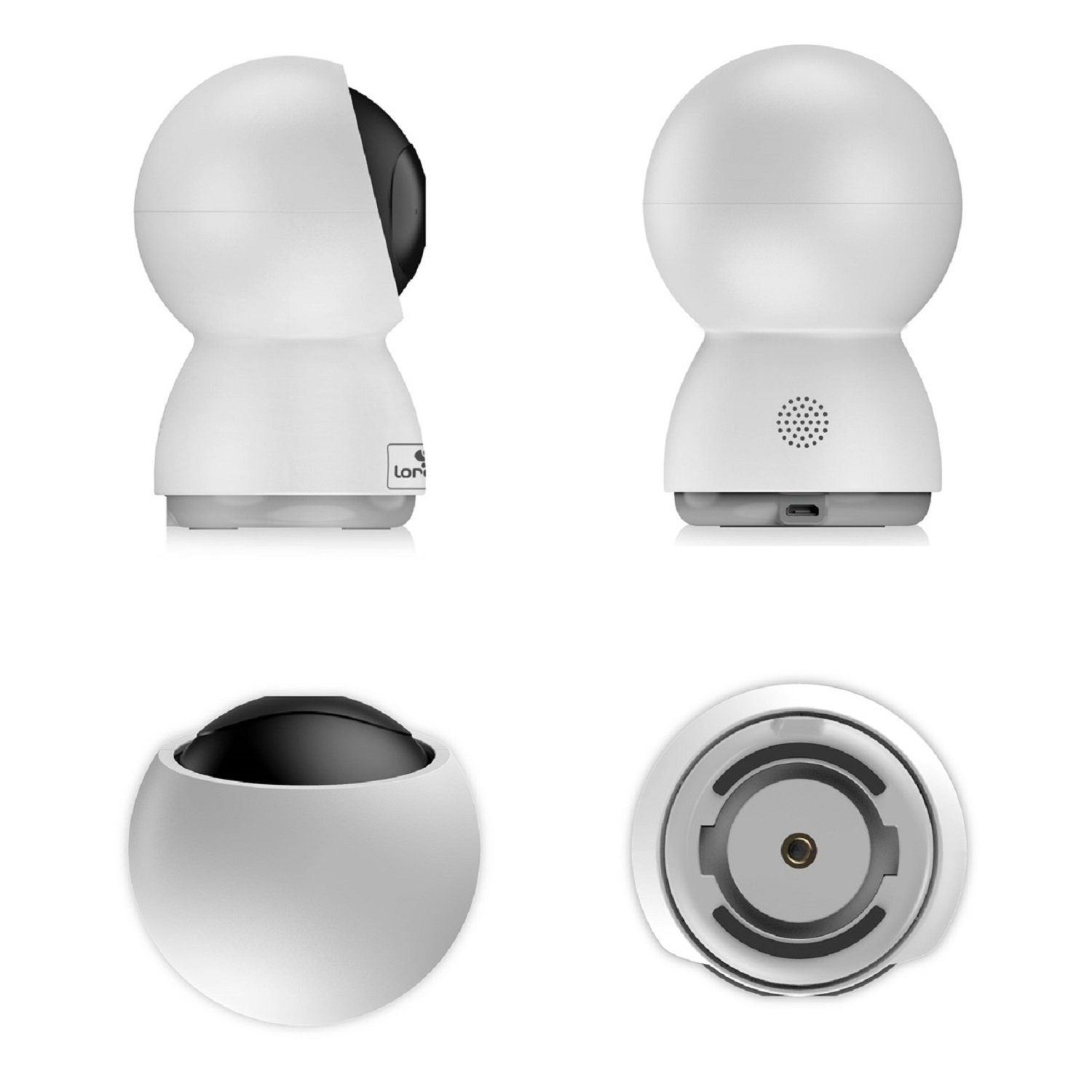 Lorelli Video-Babyphone Babyphone Trinity Wi-Fi-Kamera, Bewegungserkennung, Nachtsicht bis 10 m