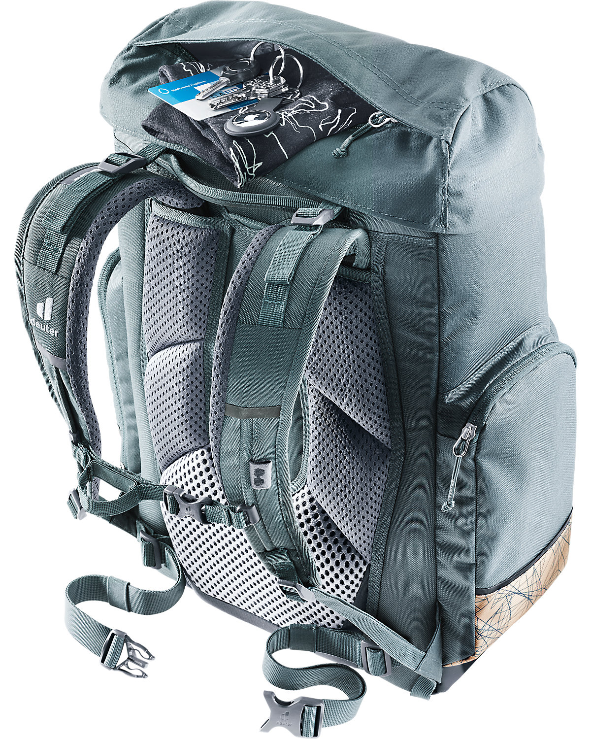 Schulrucksack SCULA teal-blush