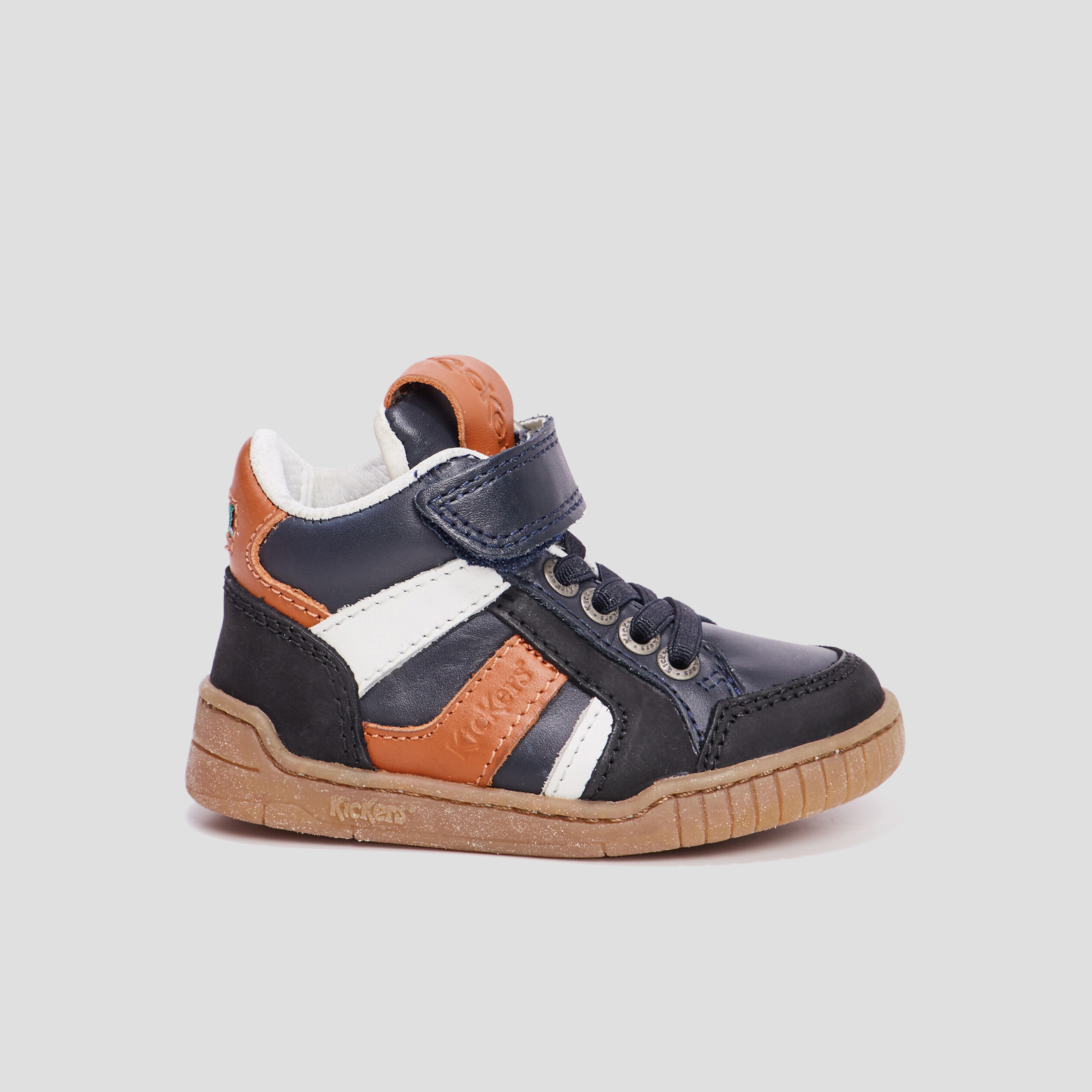 Bottillons en cuir Kickers Winckycdt noir bébé garçon | La Halle