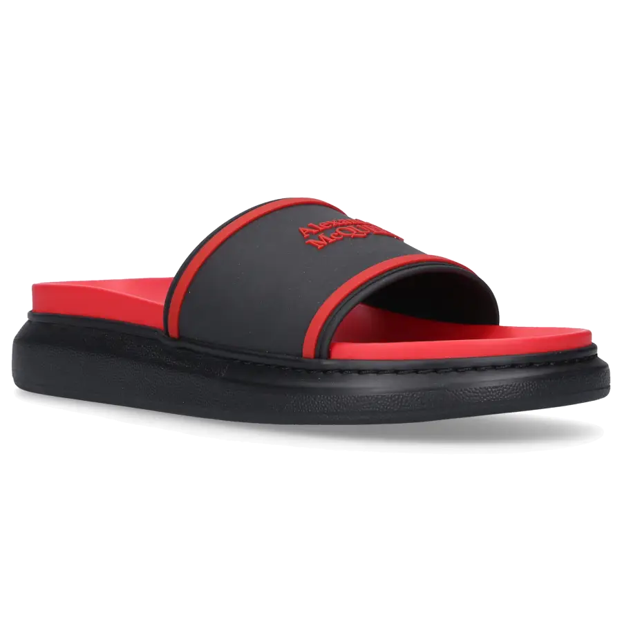 Alexander McQueen - Sandalen HYBRIDE OVERSIZED Kalbsleder - rot