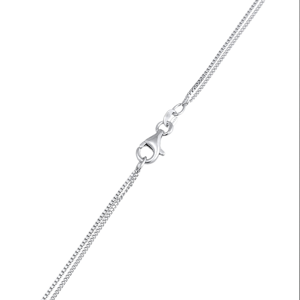 Elli Elli Collier Femmes Couches plaquettes Pendentif vagues design en argent sterling collier