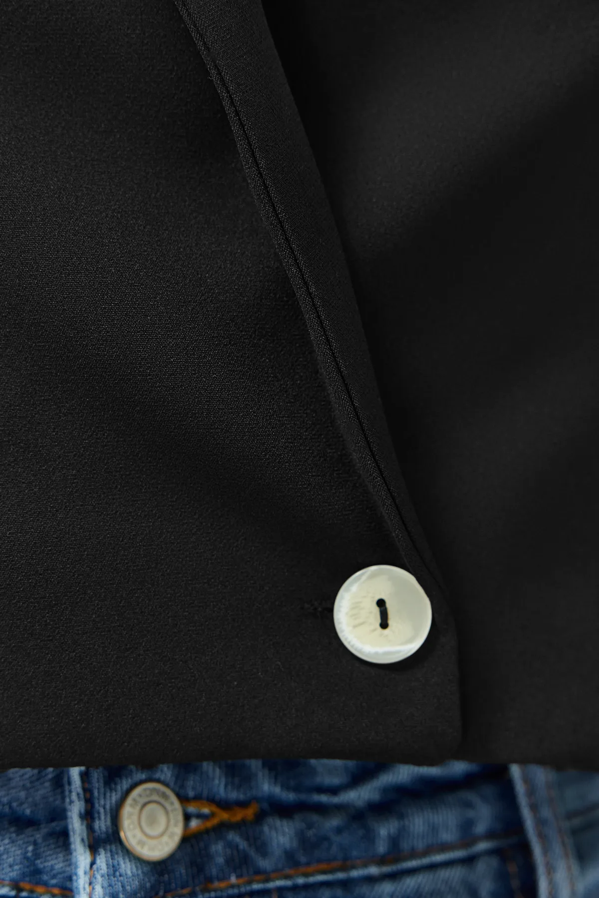 Trendyol Curve  Schwarze Blazer-Webjacke