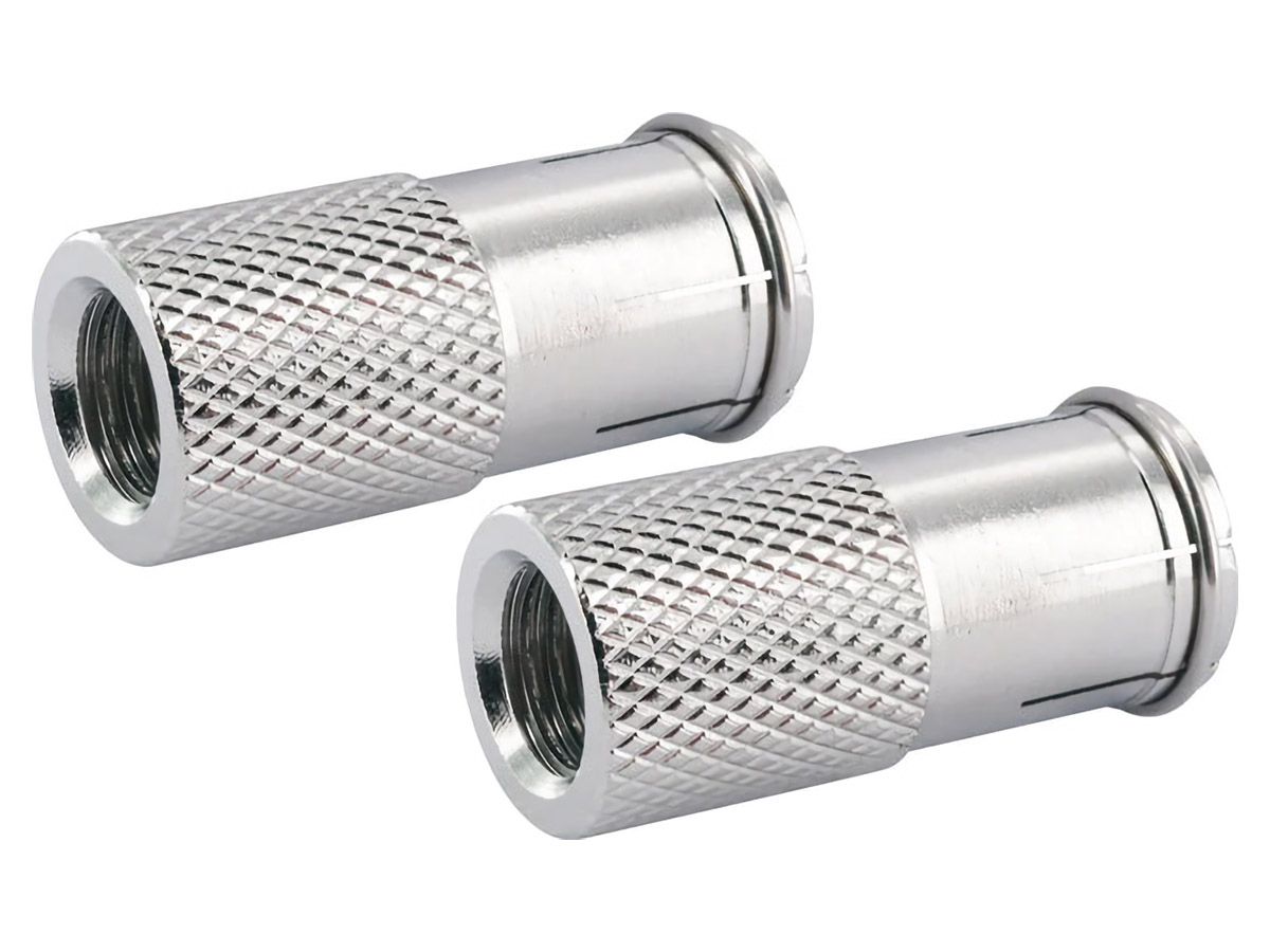 Schwaiger 2 x 7 mm F-Quick-Aufdrehstecker