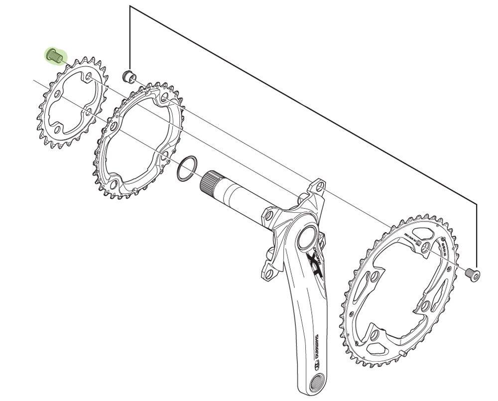 Shimano 105/XT Kettenblattschrauben Innen kaufen | Bike-Discount