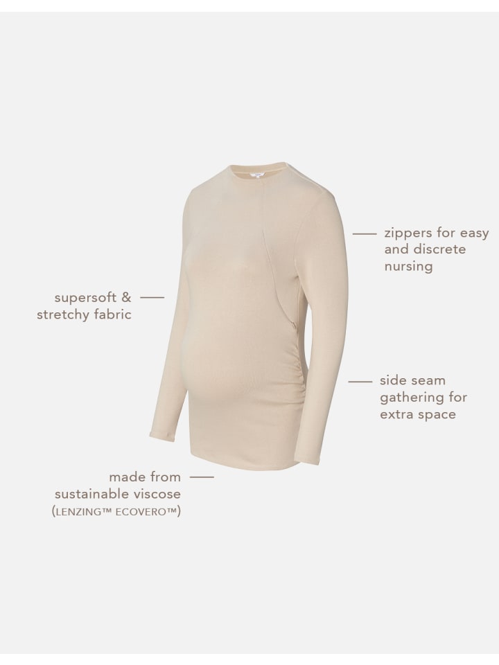 Noppies Still-Shirt Rosa in Light Sand günstig kaufen
