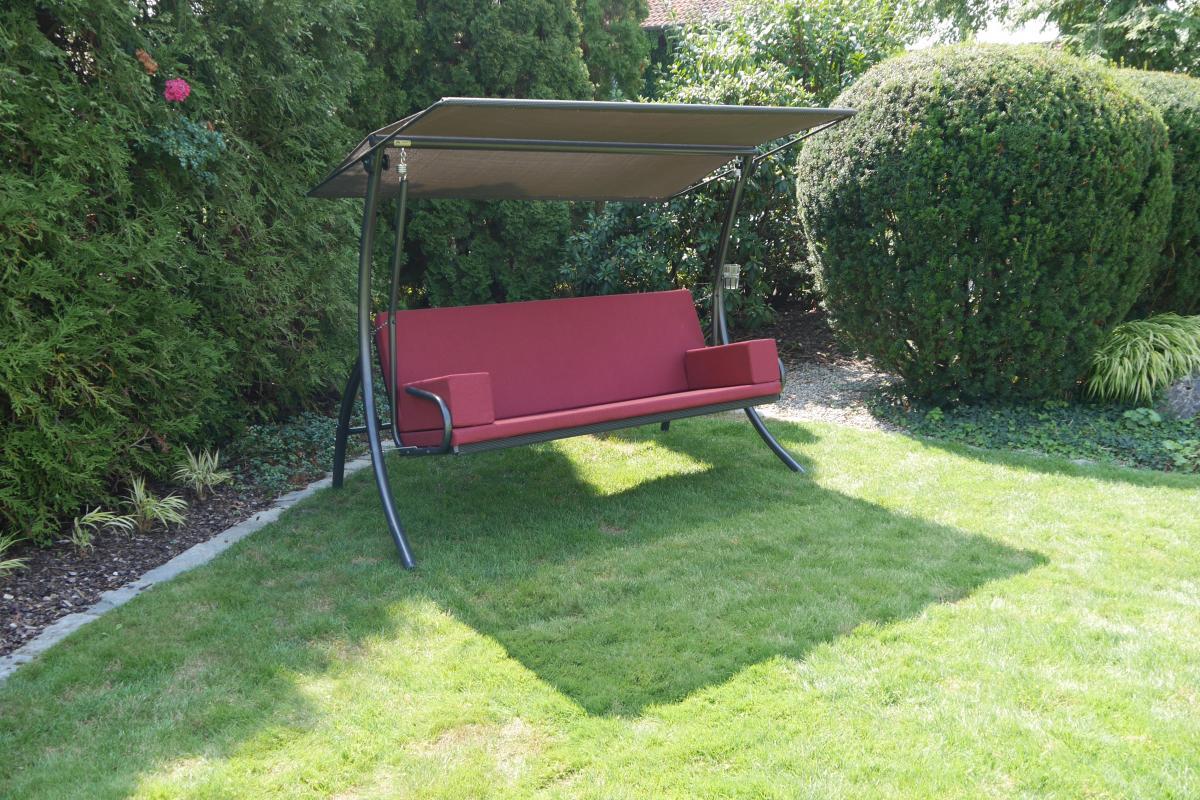 Angerer Hollywoodschaukel Elegance Tolar rot
