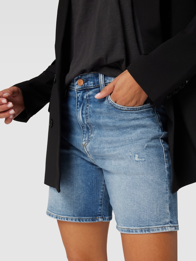 Jeansshorts im Destroyed-Look Modell 'SHIRBEY' in blau