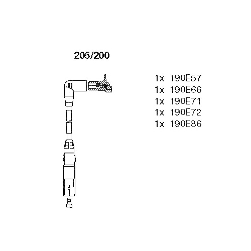 Bremi Zündkabelsatz VW 205/200 - ATU