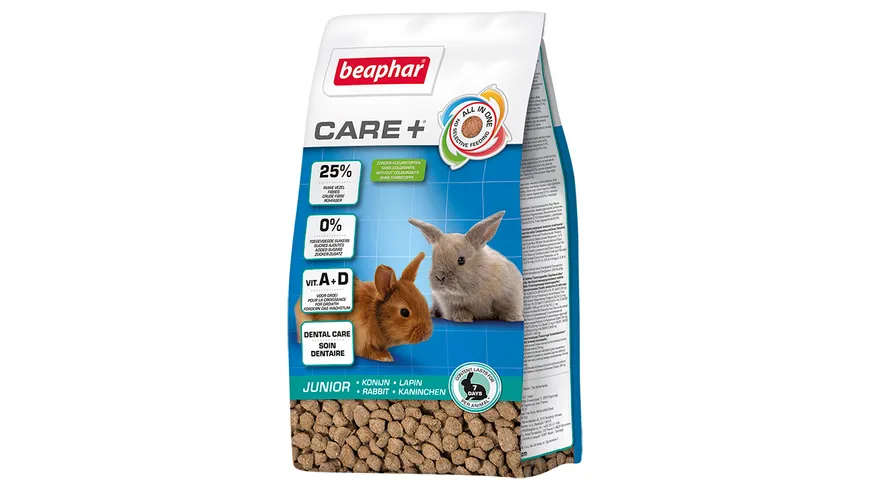 beaphar Nagerfutter Care+ Kaninchen Junior 250g 250 g