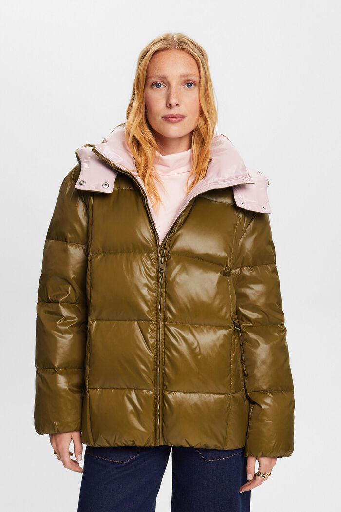 Recycelt: Pufferjacke mit Daunen