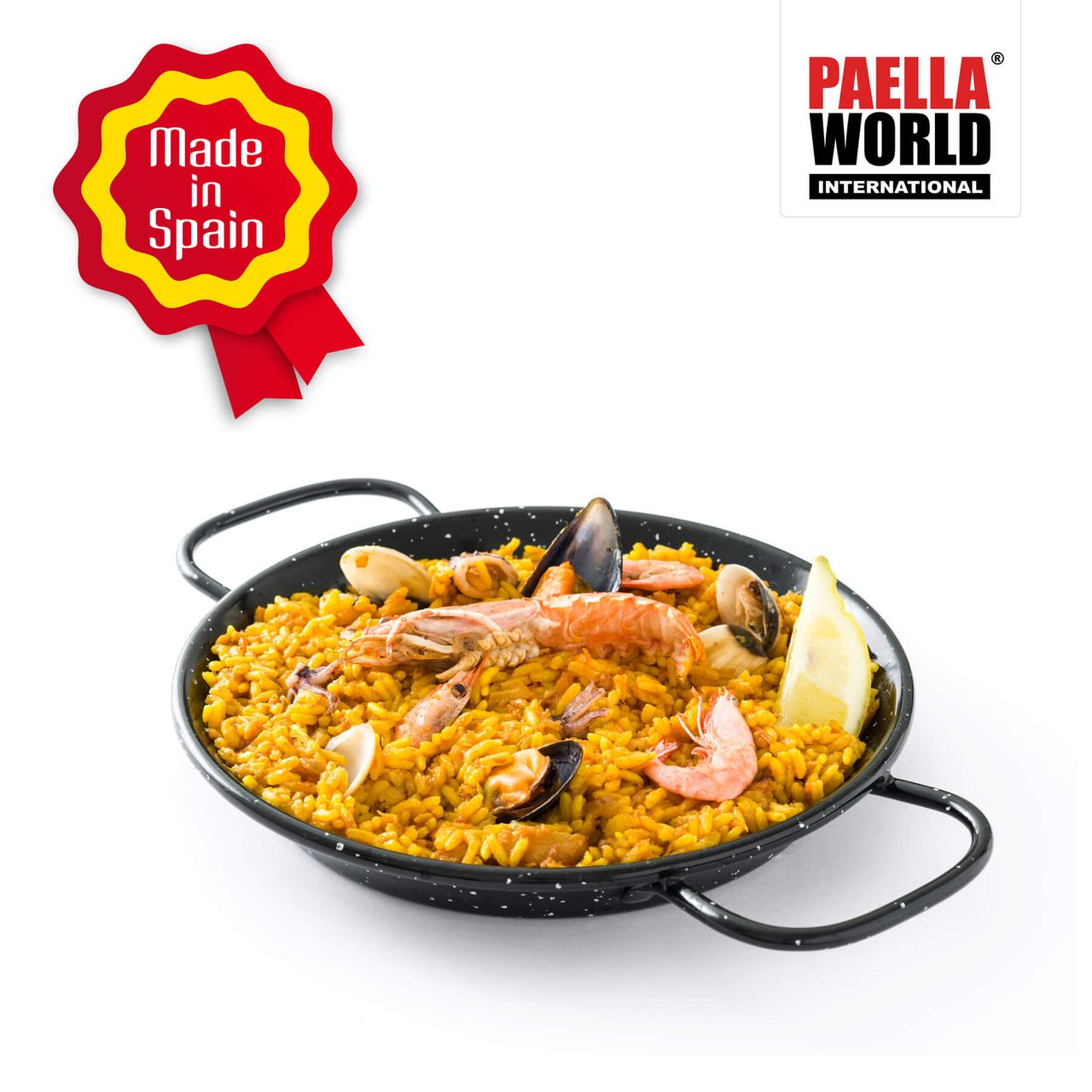 PaellaWorld International Paella World Original spanische Paella Pfanne Typ Valenciana 65cm emailliert