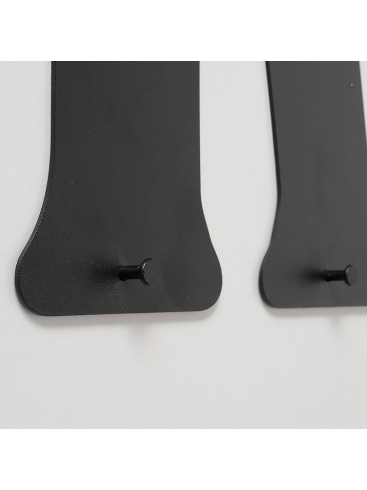 Boltze Garderobenhaken ''Hi'' in Schwarz - (B)38 x (H)30 x (T)2 cm günstig kaufen onesize
