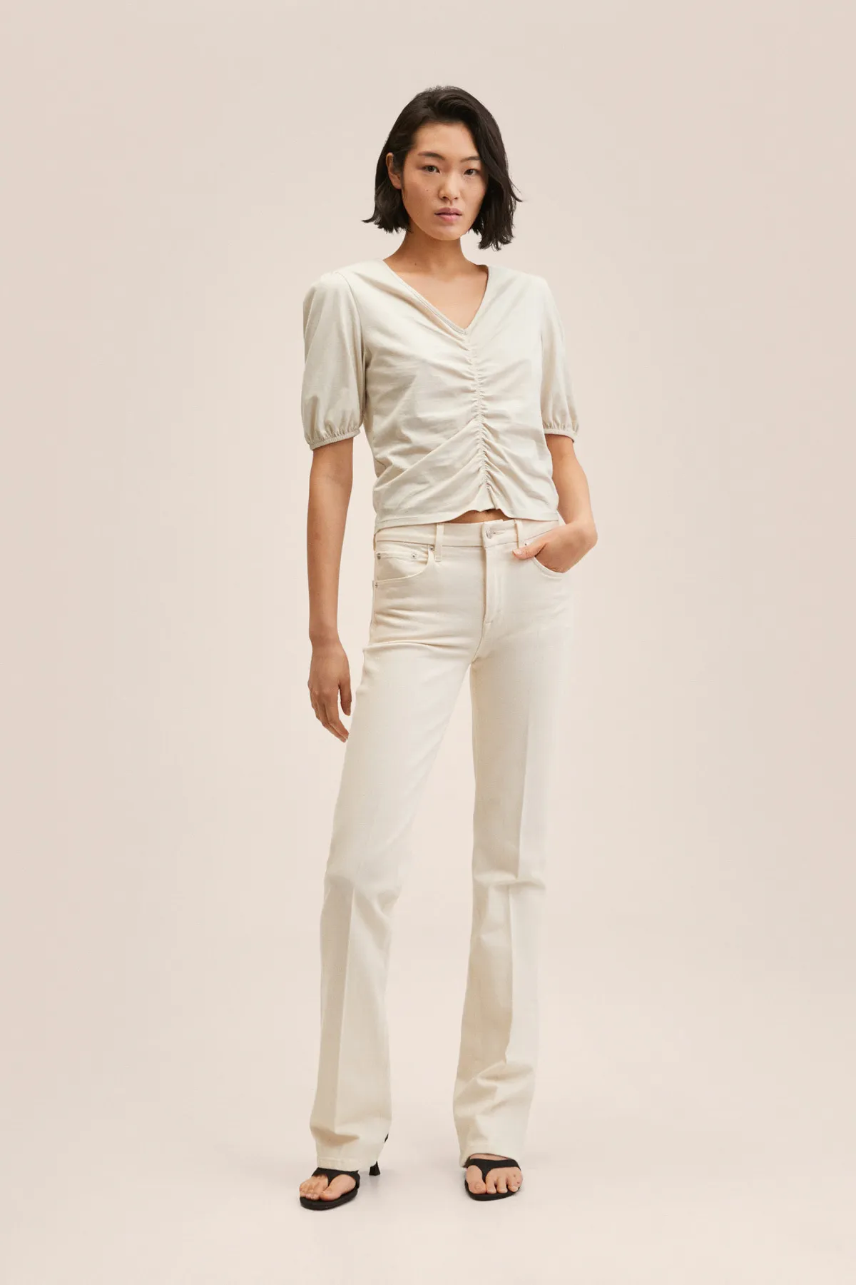 MANGO  27047117 Damen/Mädchen Hell/Pastellgrau