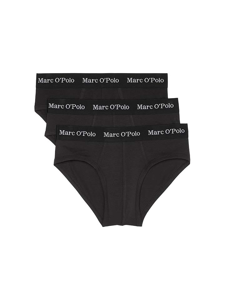 Marc O´Polo 3er-Set: Slips in Schwarz günstig kaufen